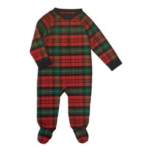Wondershop Baby Holiday Plaid Footed Pajamas 1 Piece